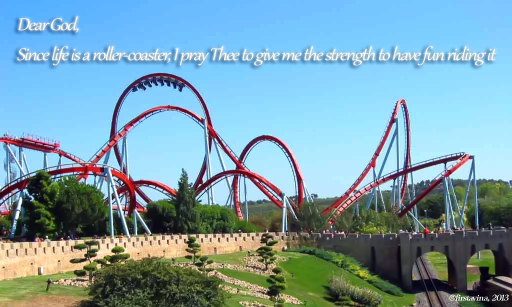 Have fun! Life is a Roller Coaster